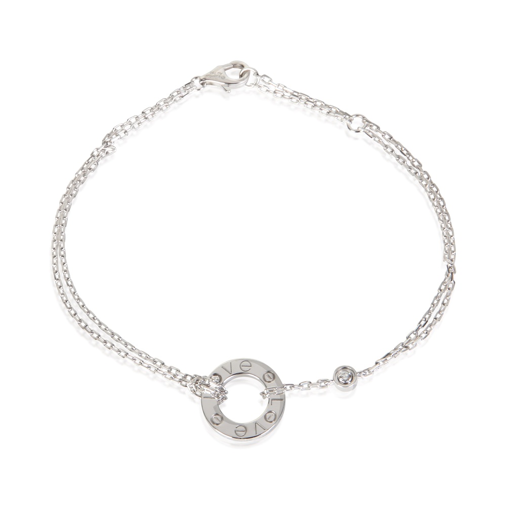 Cartier White Gold Diamond Love Bracelet